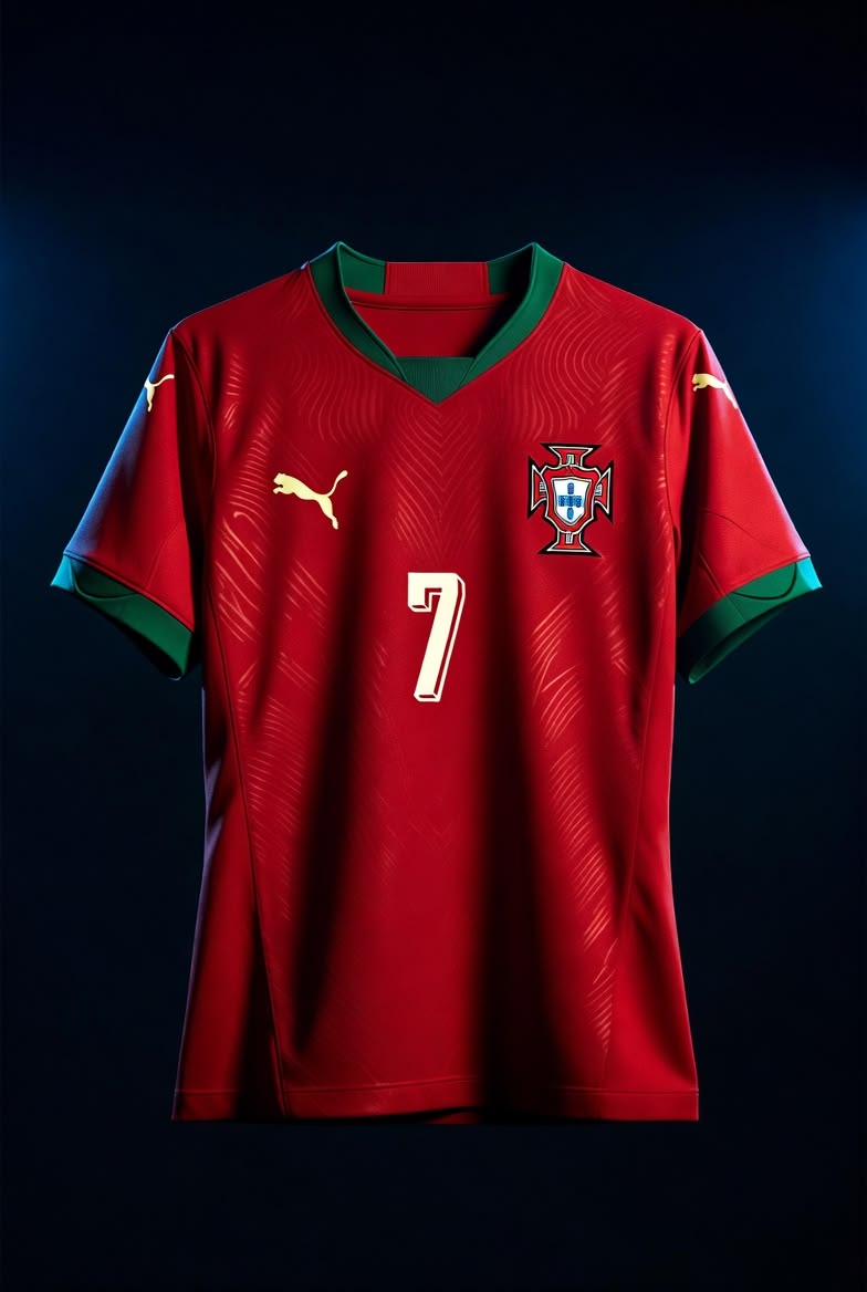 Portugal  Red Football Jersey